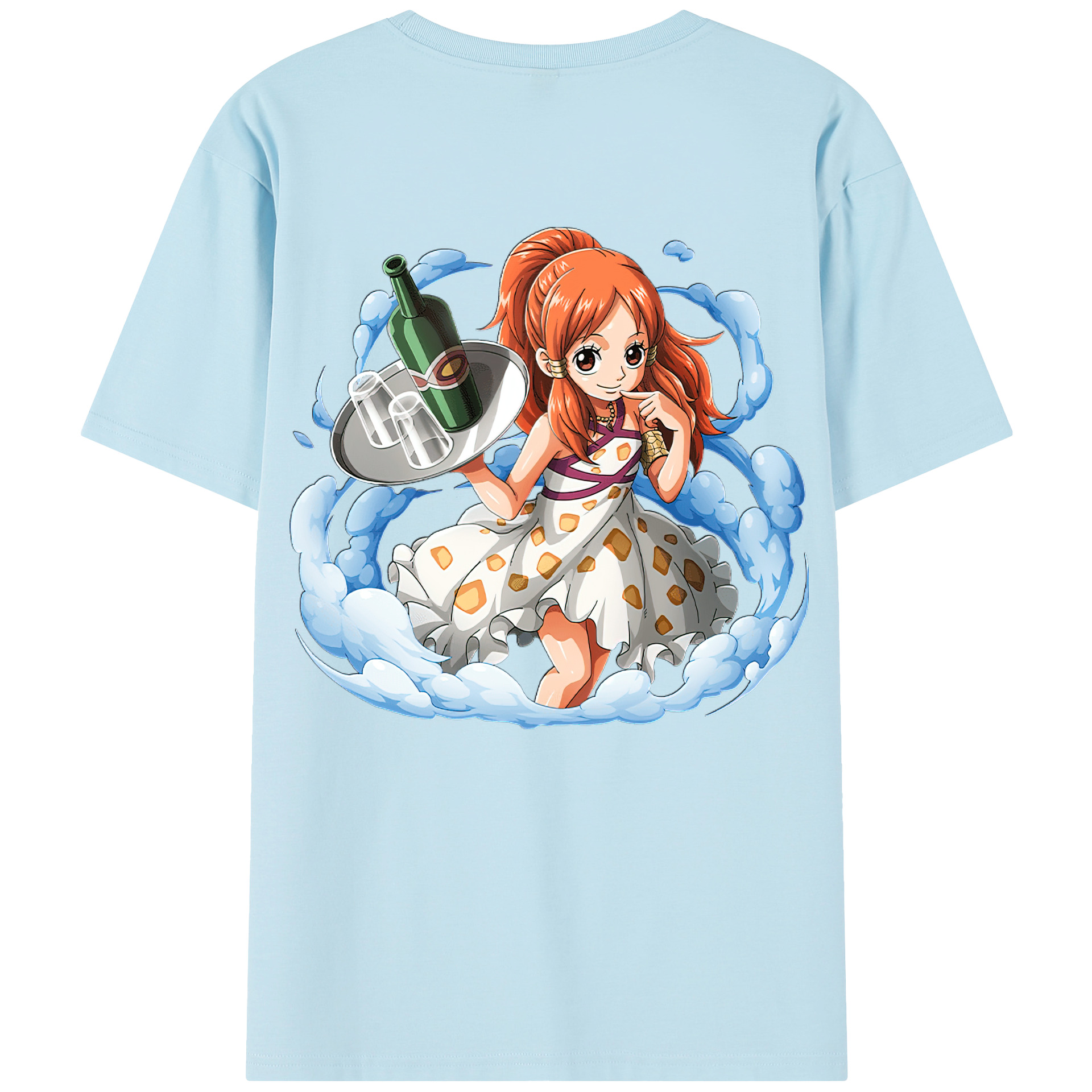ワンピース ナミ ONE PIECE Nami 綿100％半袖Tシャツ（背面プリント）